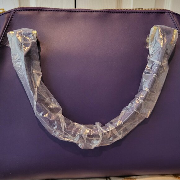 Joy & Iman Leather Bag DEEP PURPLE - Picture 5 of 6